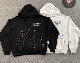 Unisex Paint-Splatter Hoodie | Cozy Streetwear Sweatshirt