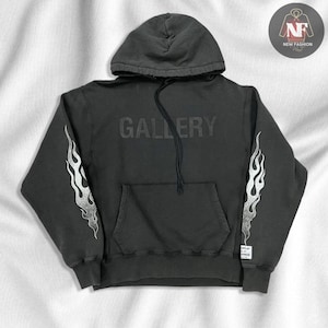 Gallery Dept. X Lanvin Black Hoodie | Painted Logo Pullover - Etsy