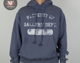 Sudadera con capucha gráfica vintage de gran tamaño / Propiedad de Gallery Dept