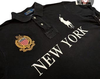 Vintage New York Polo Shirt | Classic 90s Preppy Streetwear Tee