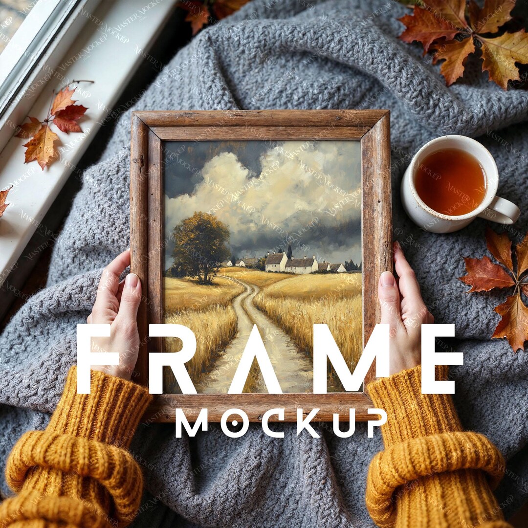 Psd Fall Autumn Frame Mockup: Cozy Fall Scene (PSD & JPG Digital Download) - Etsy