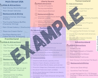 Ultimate Disney World Parks Checklist – Printable Vacation Planner | Compatible with Goodnotes