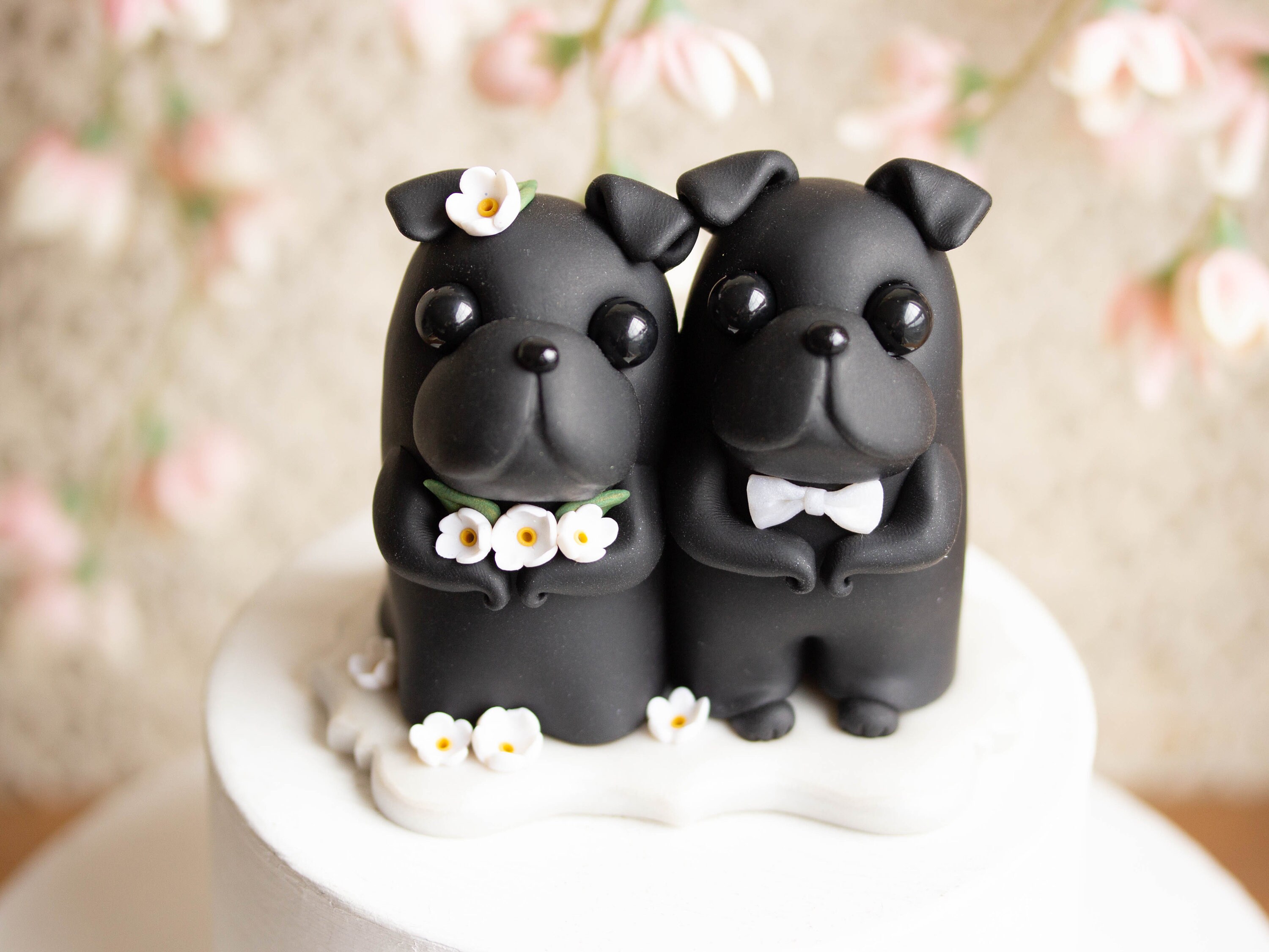 pug wedding cake