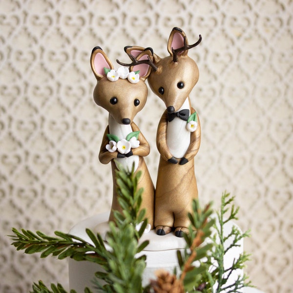 Herten Wedding Cake Topper - Hert en Doe