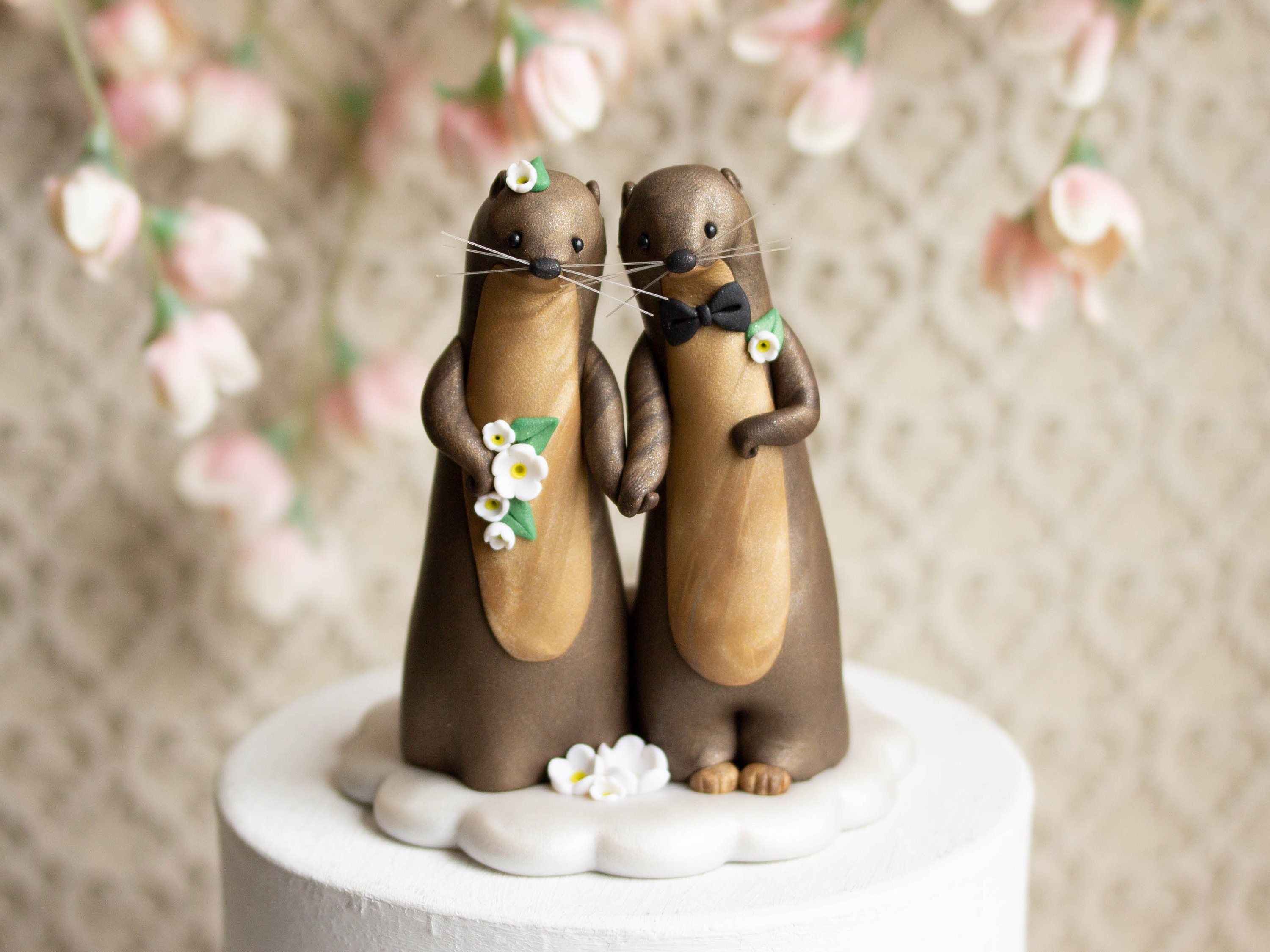 Otter Wedding River Otter Cake Topper