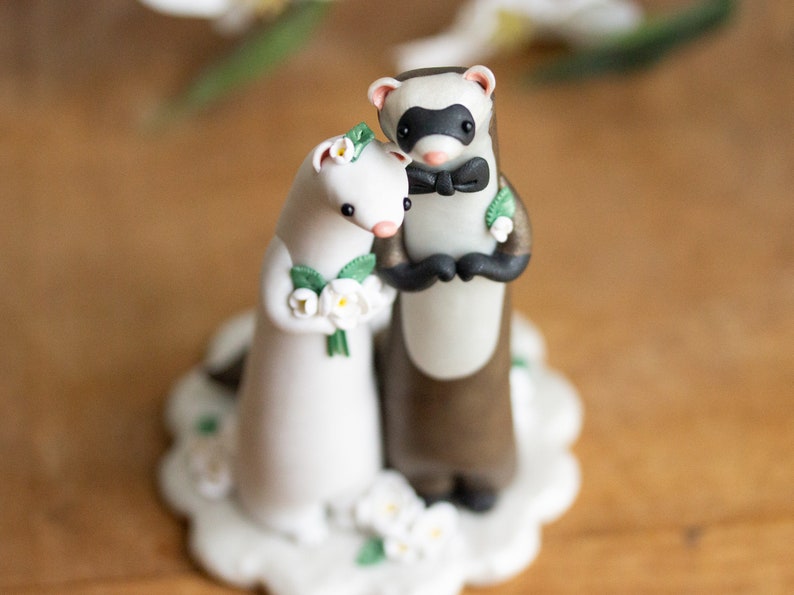 Ferret Wedding Cake Topper image 6