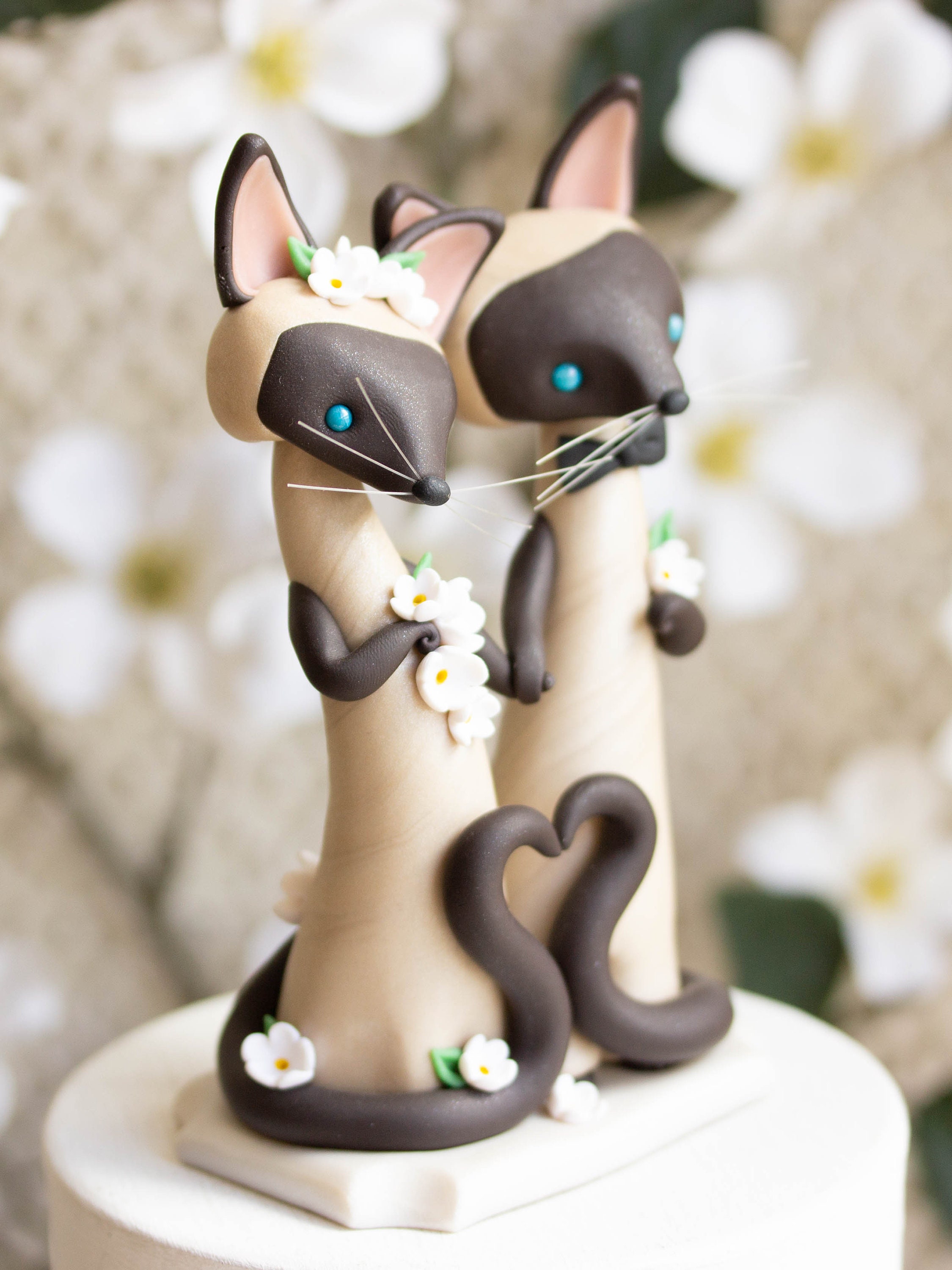 Siamese Cat Wedding Cake Topper