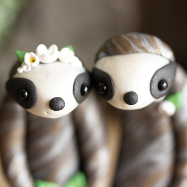 Sloth Wedding Cake Topper