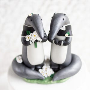 Ameisenbär-Hochzeitstorte Topper