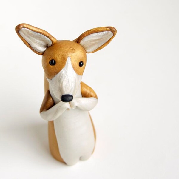 Pembroke Welsh Corgi Figurine by Bonjour Poupette