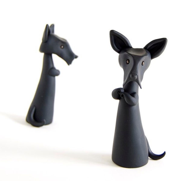 Scottie - Black Scottish Terrier Figurine by Bonjour Poupette