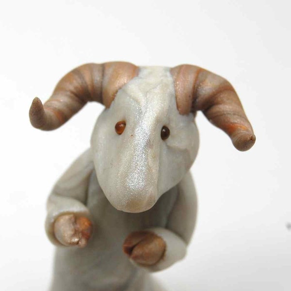 Aries the Ram Figurine Sheep Art by Bonjour Poupette