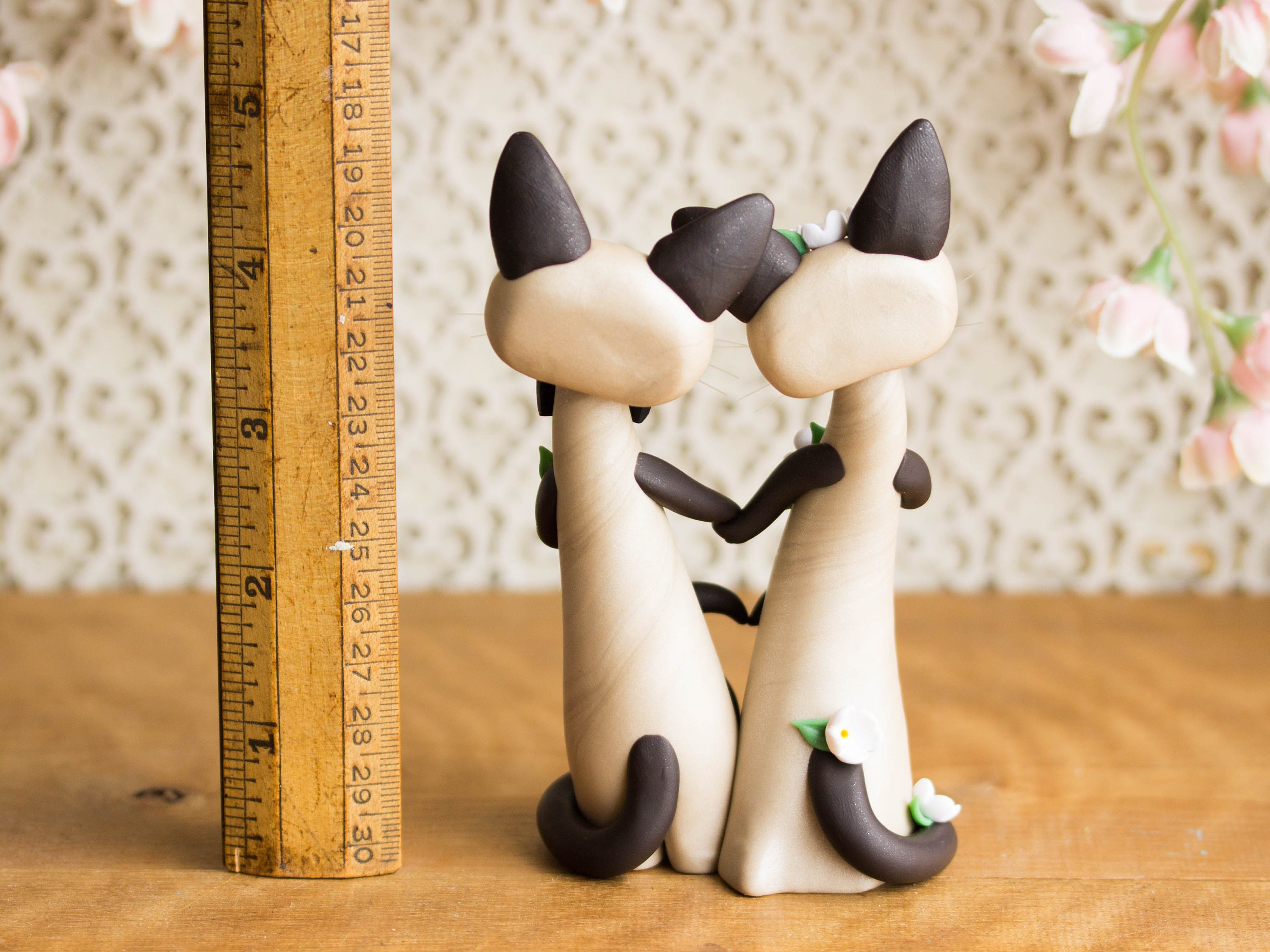 Siamese Cat Wedding Cake Topper