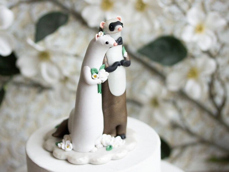Ferret Wedding Cake Topper image 7