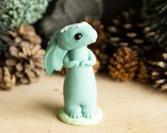 Blue Moon Bunny - Lunar Hare Figurine