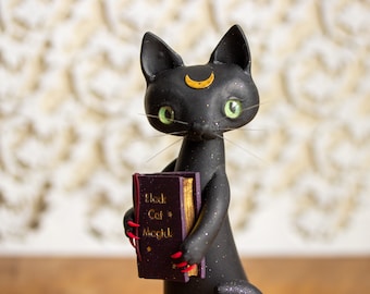 Black Cat Magic - Magical Black Cat Figurine
