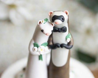 Ferret Wedding Cake Topper