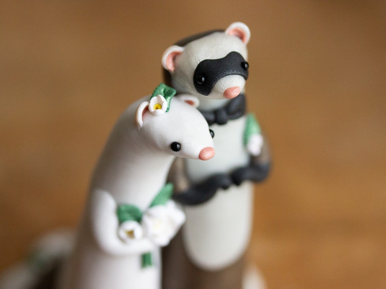 Ferret Wedding Cake Topper image 5