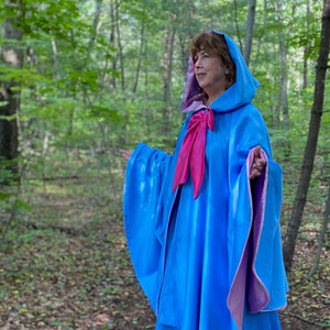 Blue Fairy Godmother Costume 40” Cape and Skirt