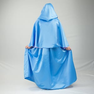 Blue Fairy Godmother Costume 24 Waist Length Cape and Skirt image 4