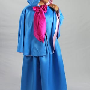 Blue Fairy Godmother Costume 24 Waist Length Cape and Skirt image 5