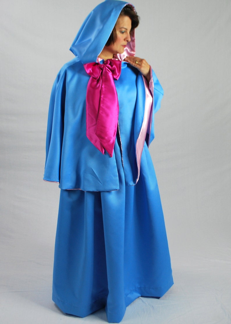 Blue Fairy Godmother Costume 24 Waist Length Cape and Skirt image 5