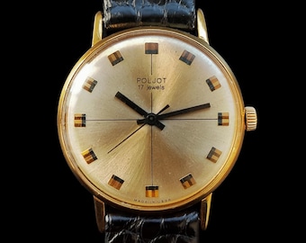 Vintage Poljot 2609 Slim Watch Soviet 17 Jewels (1970s) Authentic USSR