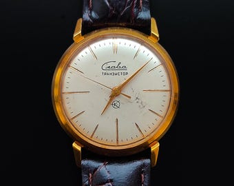 Rare USSR Vintage Slava Transistor Accutron cal. 2937 Soviet Watch (1960)
