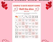 Roll the Dice Date Night Game – Printable Couple's Activity (Instant Download)