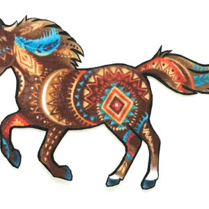 Western HORSE Iron On Applique*Handmade*Timeless Treasures Fabric/304
