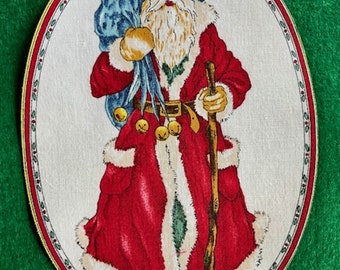 Large Victorian SANTA Applique*Iron On*Handmade/436