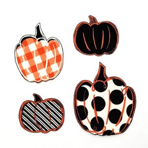 SALE*Set of Four Iron On Pumpkin Appliques*HANDMADE/18