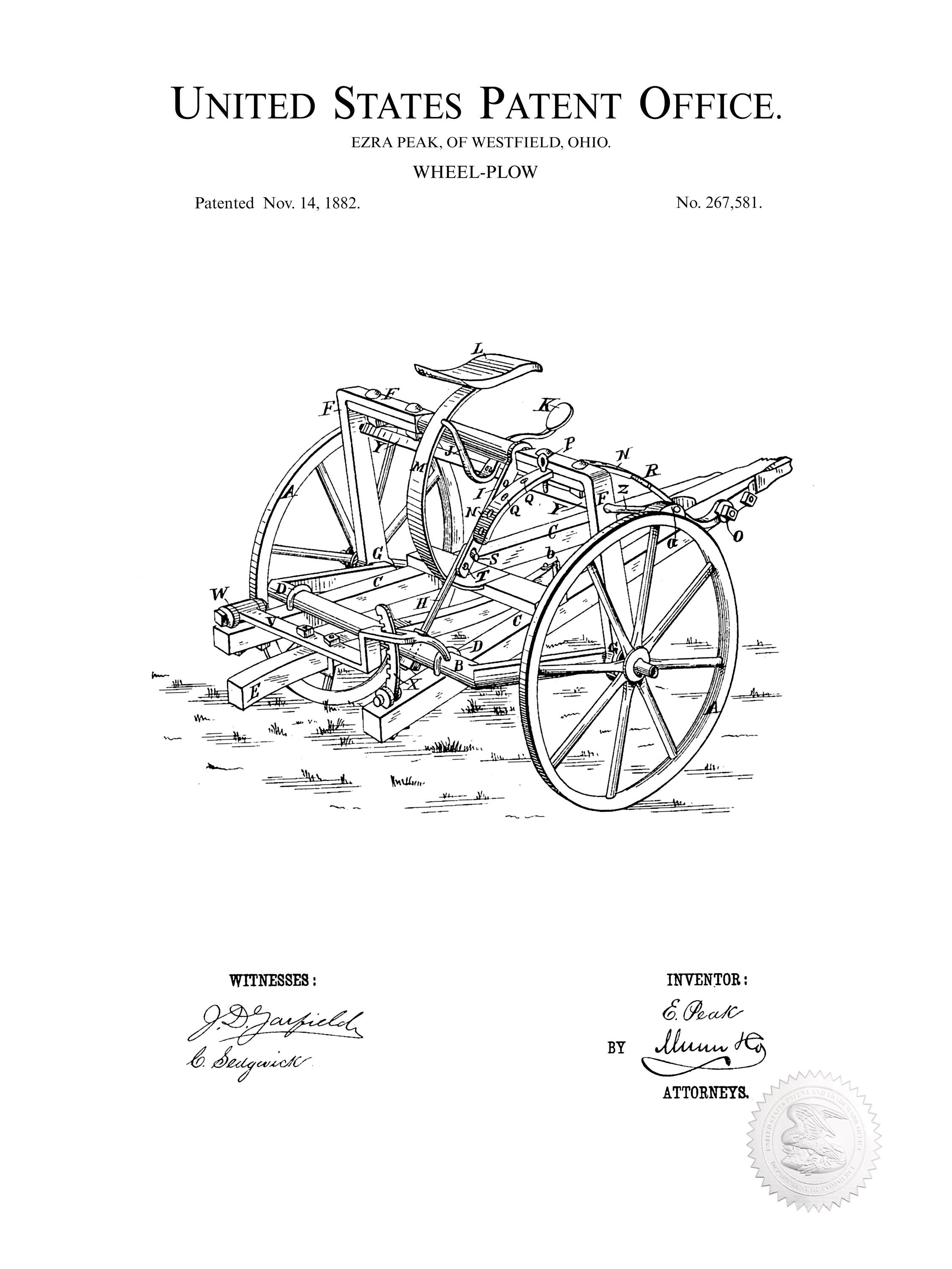 アル Vintage Farm Equipment Patents | Set of 6 JPG Image