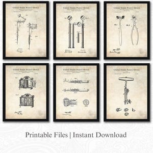 Vintage Dental Patent Collection | JPG Download | Dental Tools Art | Dental Equipment | Gift for Dentist | Antique Background