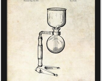1915 Coffee Percolator Patent | JPG Download | Antique Background | Barista Wall Art | Kitchen Decor | Gift for Coffee Lover