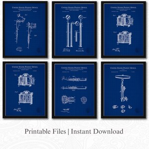 Vintage Dental Patent Collection | JPG Download | Dental Tools Art | Dental Equipment | Gift for Dentist | Blueprint Background