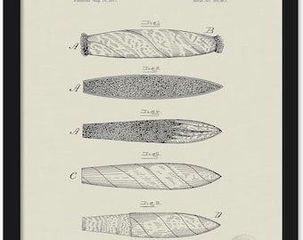 1887 Cigar Patent | JPG Download | Linen Background | Cigar Lounge Decor | Gift for Cigar Lover | Vintage Man Cave Art | Pub Wall Art