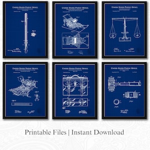 Vintage Law Office Collection | JPG Download | Legal Art | Attorney Decor | Gift for Lawyers | Courtroom Wall Art | Blueprint Background