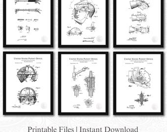 Welding Tools Patent Collection | Ready to Print Downloads | Vintage Welder Gear Art | Gift for Welders | White Background