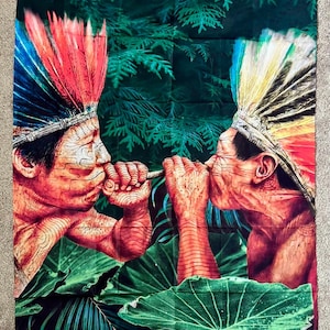Sacred Wall Hanging Tapestry - Indigenous Brazil - Hape Rapé