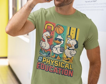 PE Teacher Silly Goose PNG: Gym Class Design (Digital Download