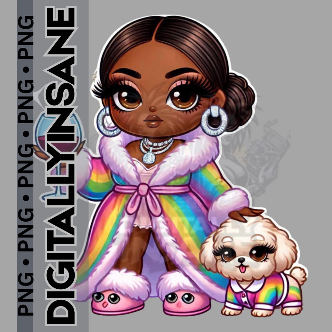 Spa Chibi Chibi Woman & Dog PNG: Spa Party Clipart (digital Download) - Etsy