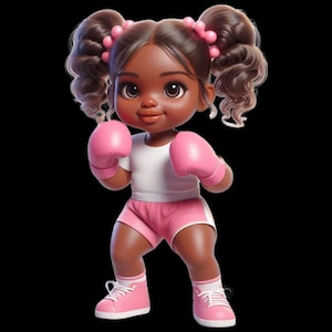 Imágenes de boxeo, imágenes de chica afro, diseños de chicas, imágenes de niña negra, imágenes de boxeo, imágenes de baby shower de boxeo, imágenes de boxeo