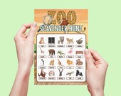 Zoo Safari Scavenger Hunt: Printable Party Game (Digital Download)
