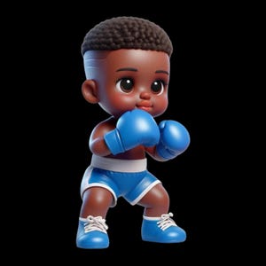 Boxeo png, niño afro png, diseños de niño png, niño pequeño png, tema de boxeo png, tema de boxeo, clipart de baby shower de boxeo, clipart de boxeo