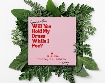 hold my dress while i pee bridesmaid I Need You to Hold My Dress While I Pee Funny Bridesmaid Proposal Card, Bridal Party Proposal Card, Funny Will You Be My Bridesmaid Card
