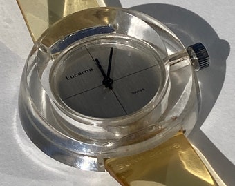 Lucite Watch - Lucerne Swiss Made