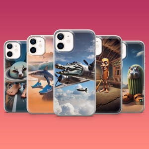 Custodia per telefono Boombardilo krokodilo Tralala Tung Cover per iPhone 16e, 16 Pro 15, 14, 13 Samsung S25, S24Ultra S23FE S22 A16 Pixel 9Pro XL 8A