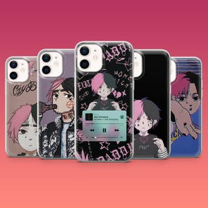 Lil peep Phone Case Love Sad Pink Music Cover for iPhone 16e, 16 Pro 15, 14, 13 Samsung S25, S24Ultra S23FE S22 A16 Pixel 9Pro XL 8A