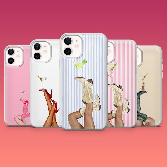 Cowgirl Phone Case Cocktail Margarita Rodeo Country Cover for iPhone 16e 16 Pro 15 14 13 Samsung S25 S24Ultra S23FE S22 A16 Pixel 9Pro XL 8A